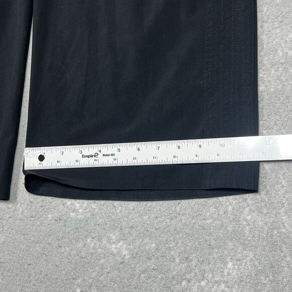 Athleta Pants Womens 10 Black Avenue Wide Leg Crop High Rise Straight Logo - Picture 7 of 12